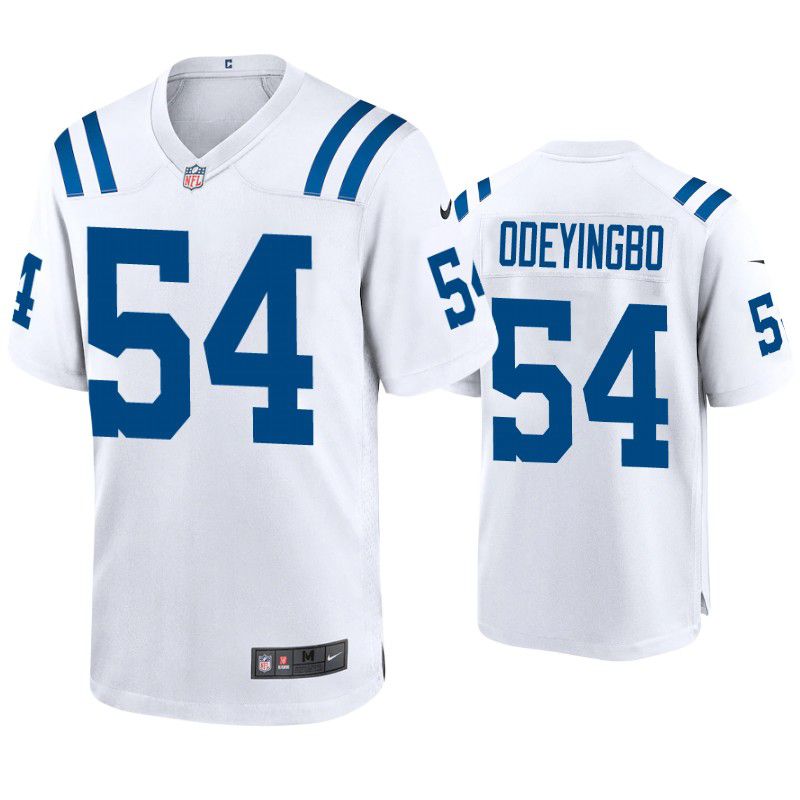 Men Indianapolis Colts #54 Dayo Odeyingbo Nike White Game NFL Jersey